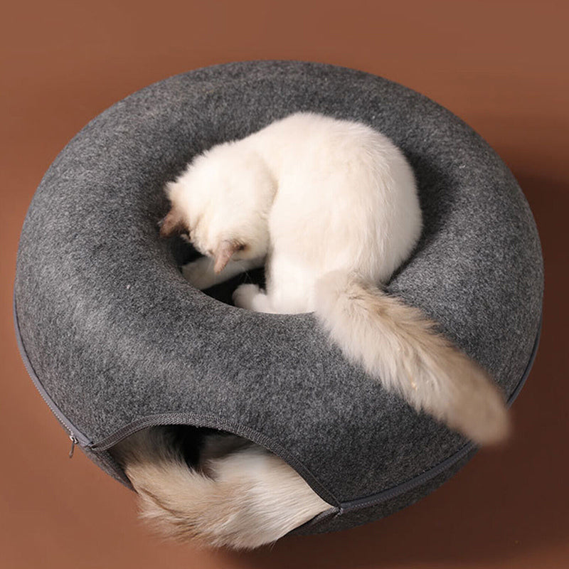 Detachable Donut Shape Pet Bed Cat and Dog Washable_8