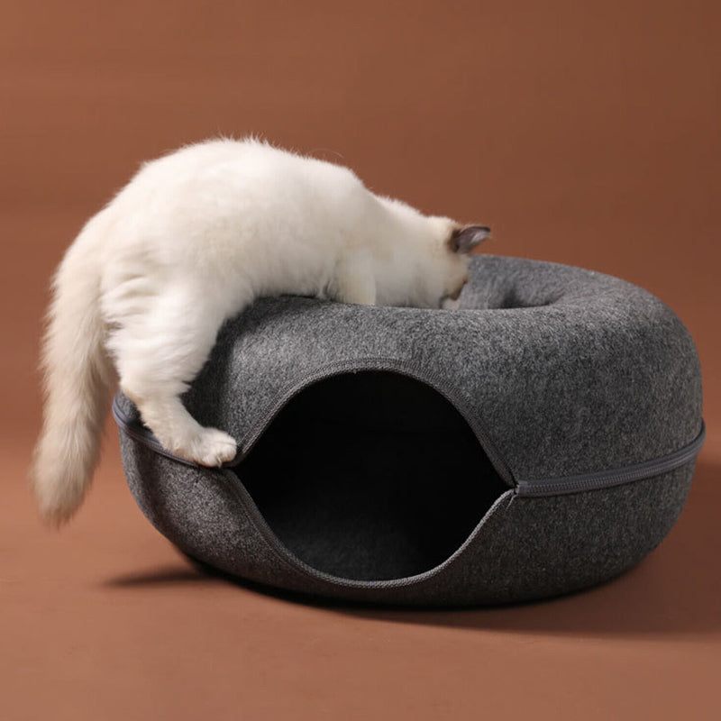 Detachable Donut Shape Pet Bed Cat and Dog Washable_6