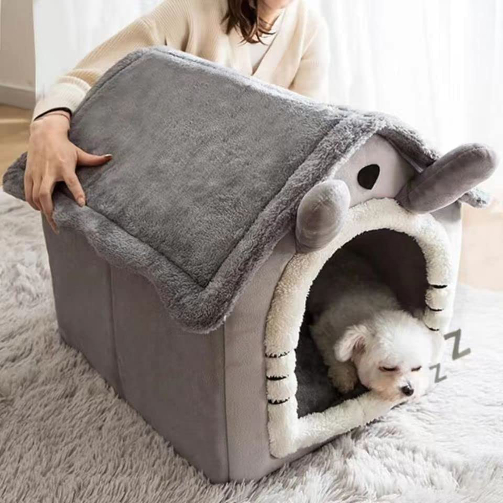 Removable and Washable Foldable Pet Sleeping Bed_2