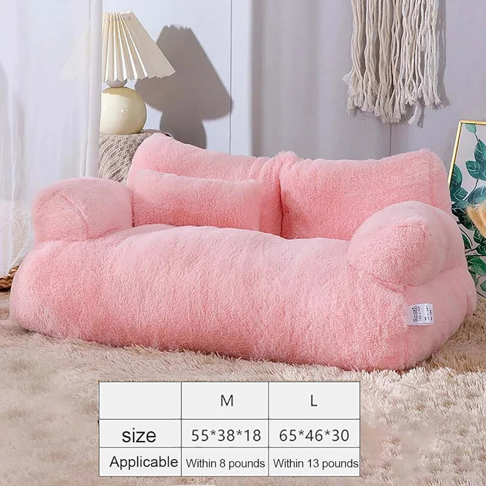 Luxurious Plush Sofa Bed for Cats and Small Dogs_10