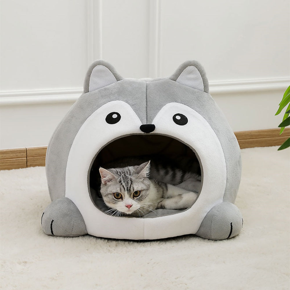 Soft Pet Basket Pet Bed for Cats and Small Dogs_3