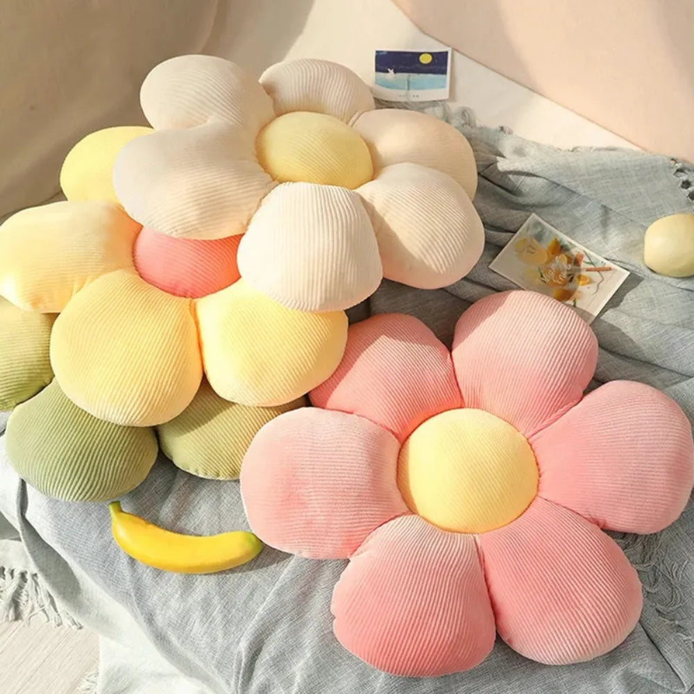 Colorful Flowers Plush Pillow Plant Petal Cushion Stuffed Toys_1