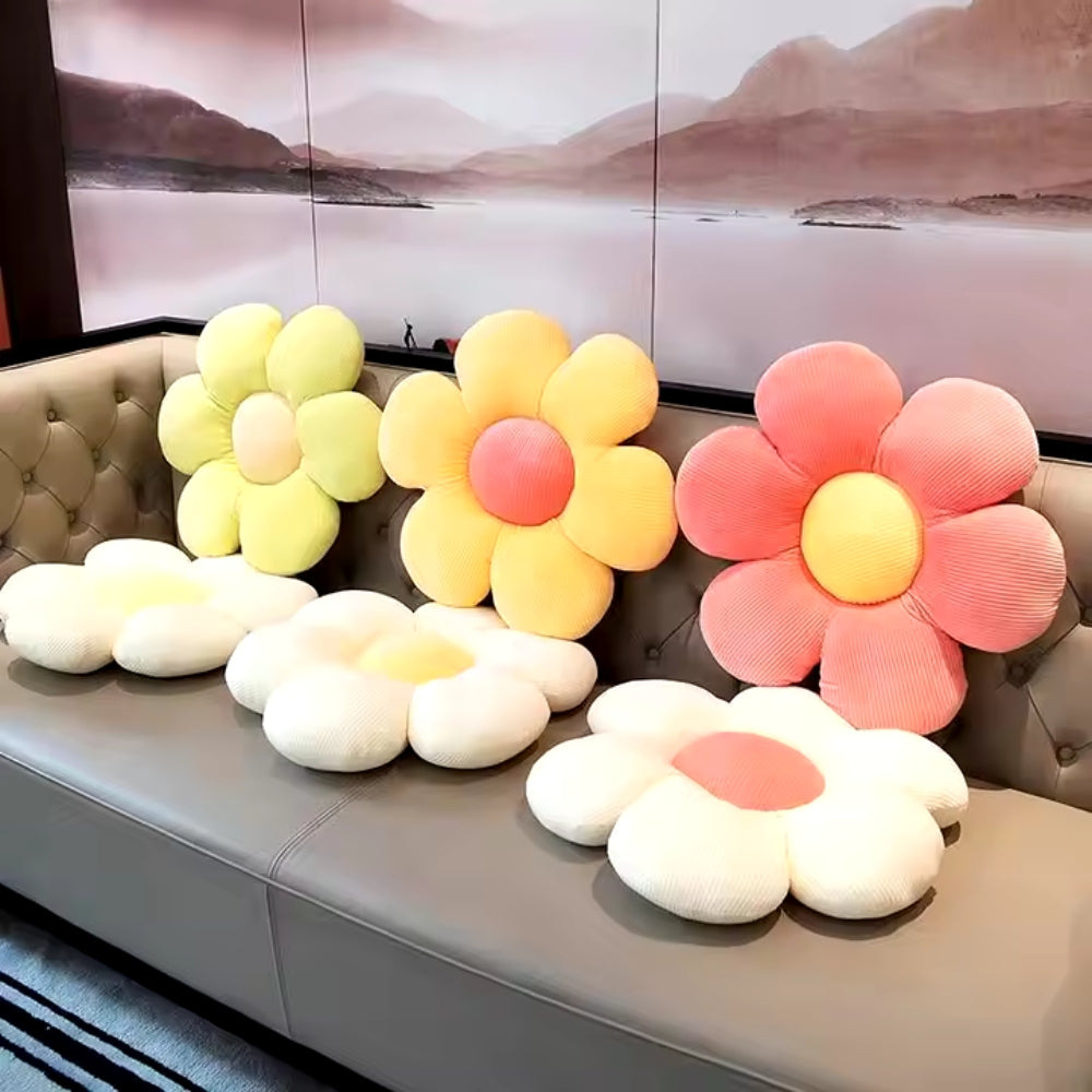 Colorful Flowers Plush Pillow Plant Petal Cushion Stuffed Toys_2