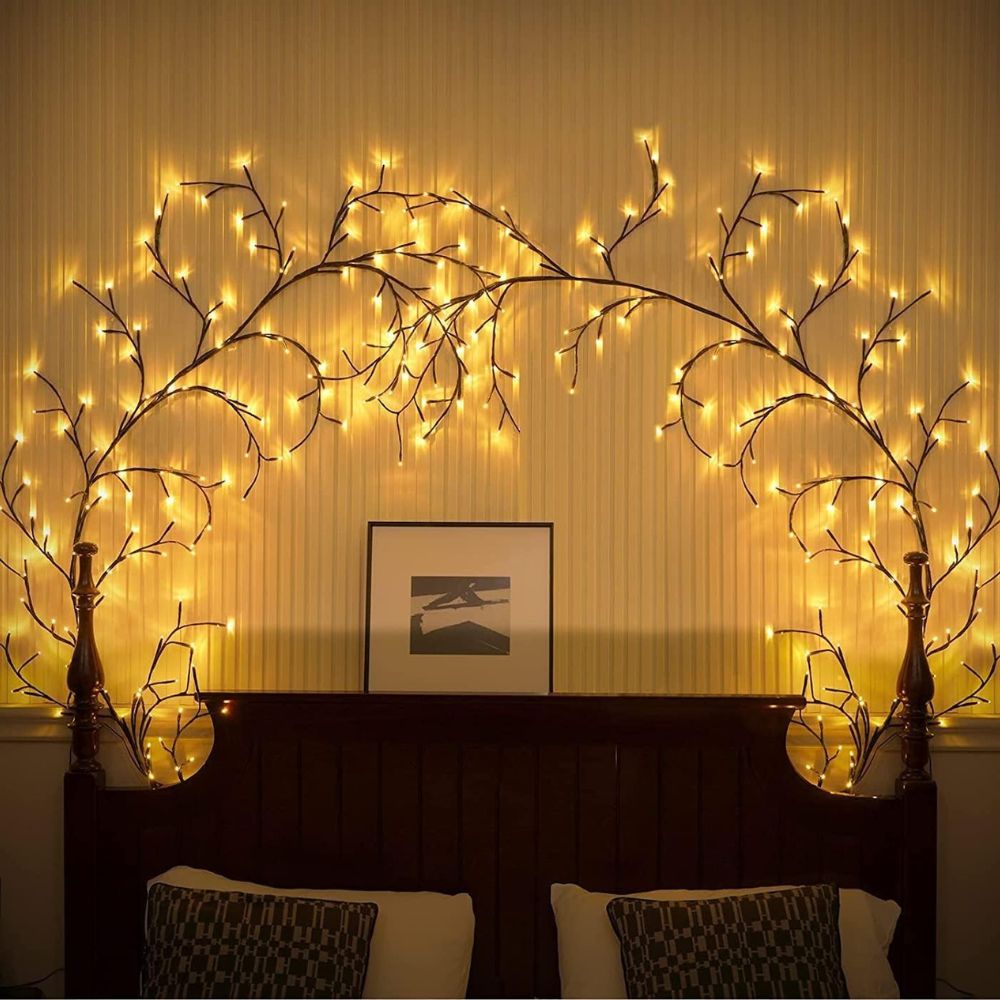 96 LED Willow Vine Lights Bendable Birch Tree 8 Modes_2