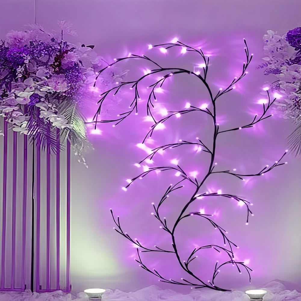 96 LED Willow Vine Lights Bendable Birch Tree 8 Modes_3