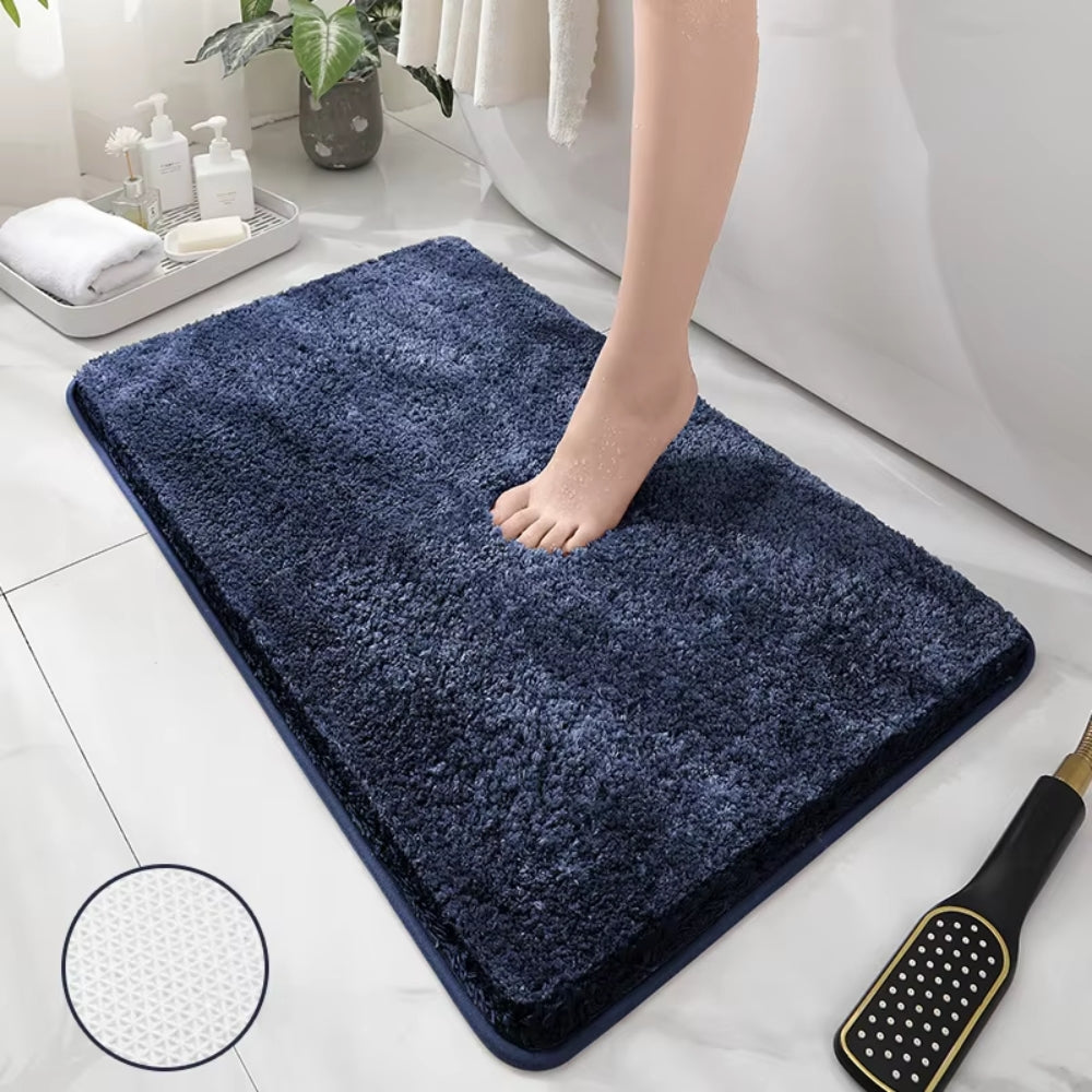 Soft Comfortable Thick Plush Floor Mat Bathroom Floor Rug Anti Slip_2