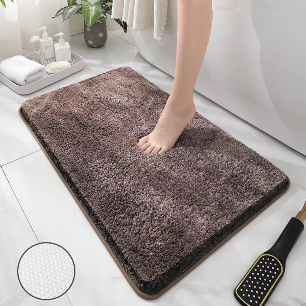 Soft Comfortable Thick Plush Floor Mat Bathroom Floor Rug Anti Slip_3