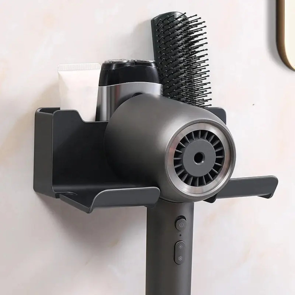 Hair Dryer Holder Wall Dryer Cradle Straightener Stand Organizer Box_7