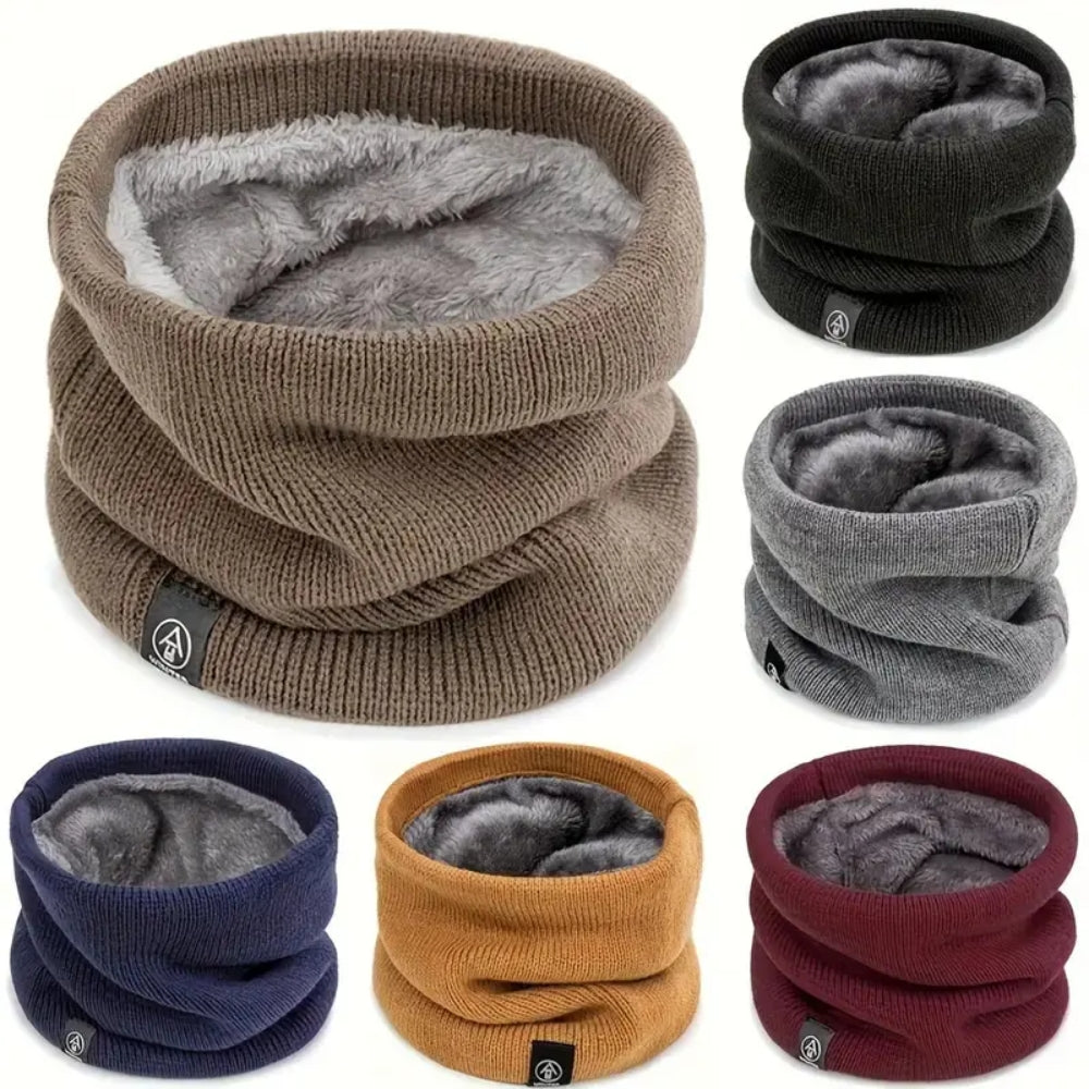 Fashion Soft Knitted Neck Warmer Scarf Women Men Face Cover Winter_5