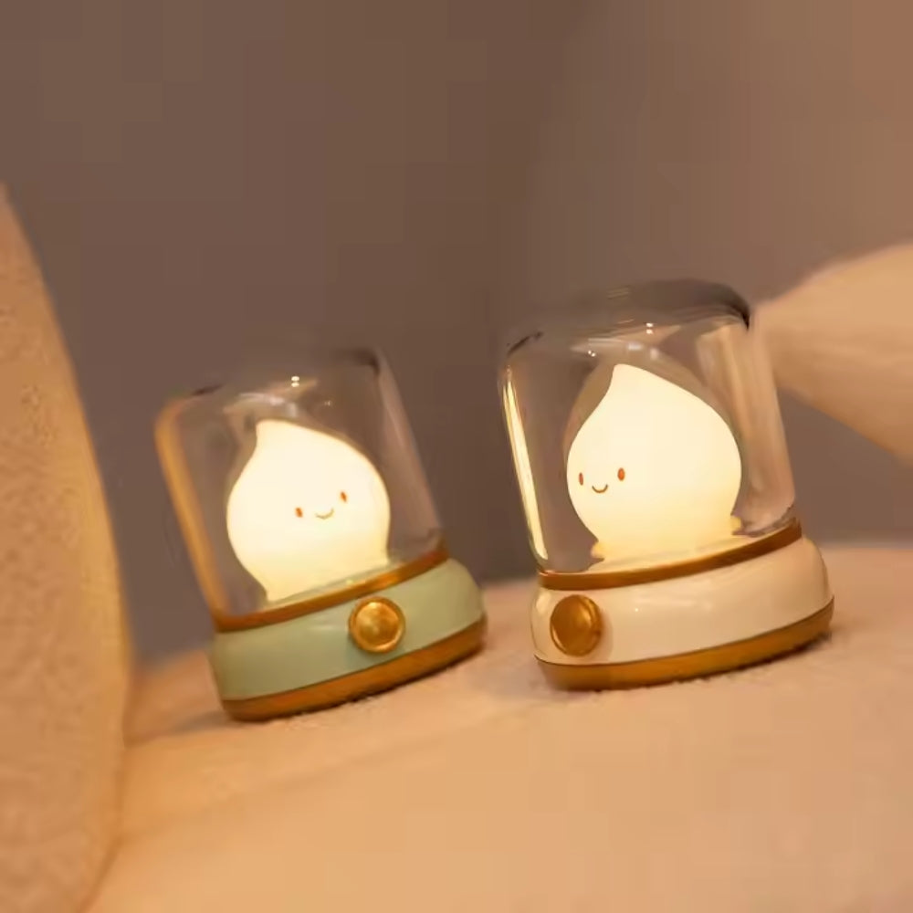 Mini Desktop LED Cute Night Lamp USB Rechargeable Portable Cartoon Table Lamp_1