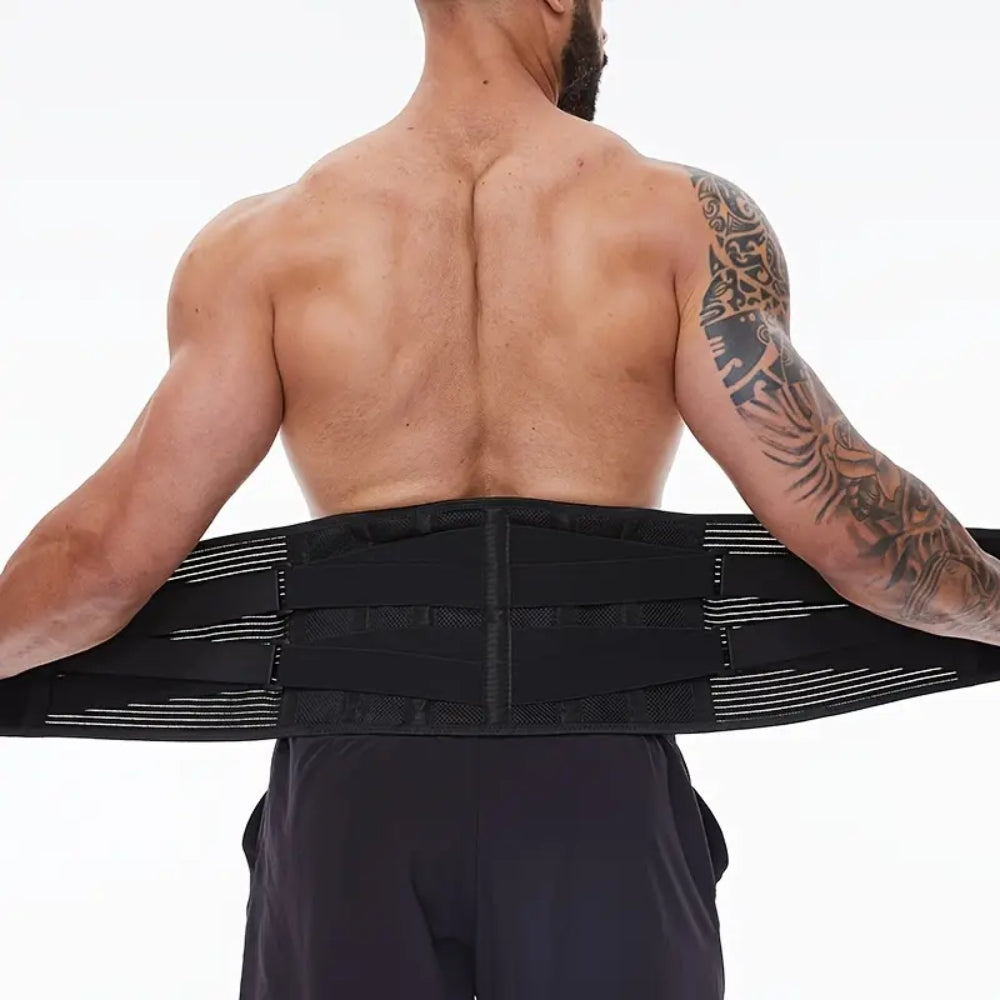 Back Brace for Lower Back Pain Breathable Waist Support Relief_4