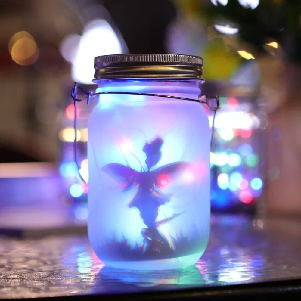 Solar Mason Jar Light Solar Lantern Fairy Lights Hanging Standing Solar Lamp_2