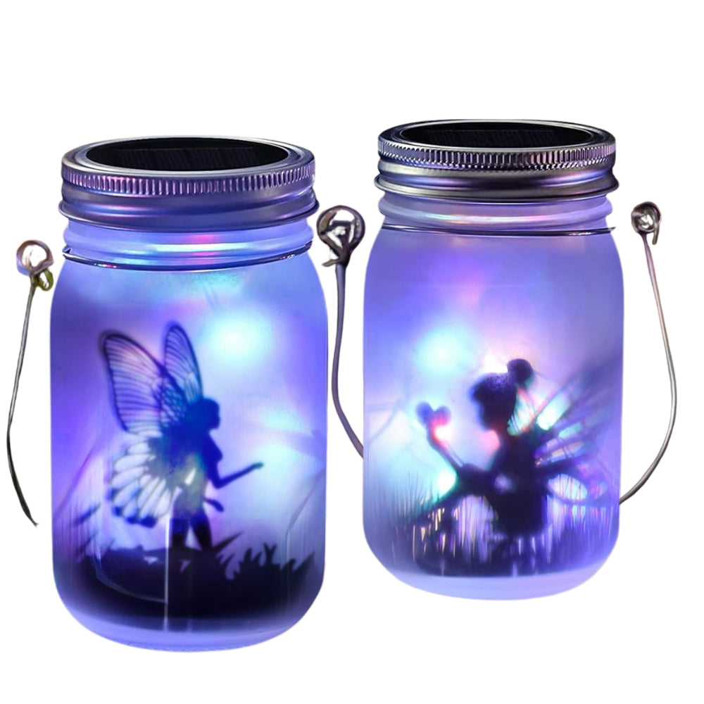 Solar Mason Jar Light Solar Lantern Fairy Lights Hanging Standing Solar Lamp_7